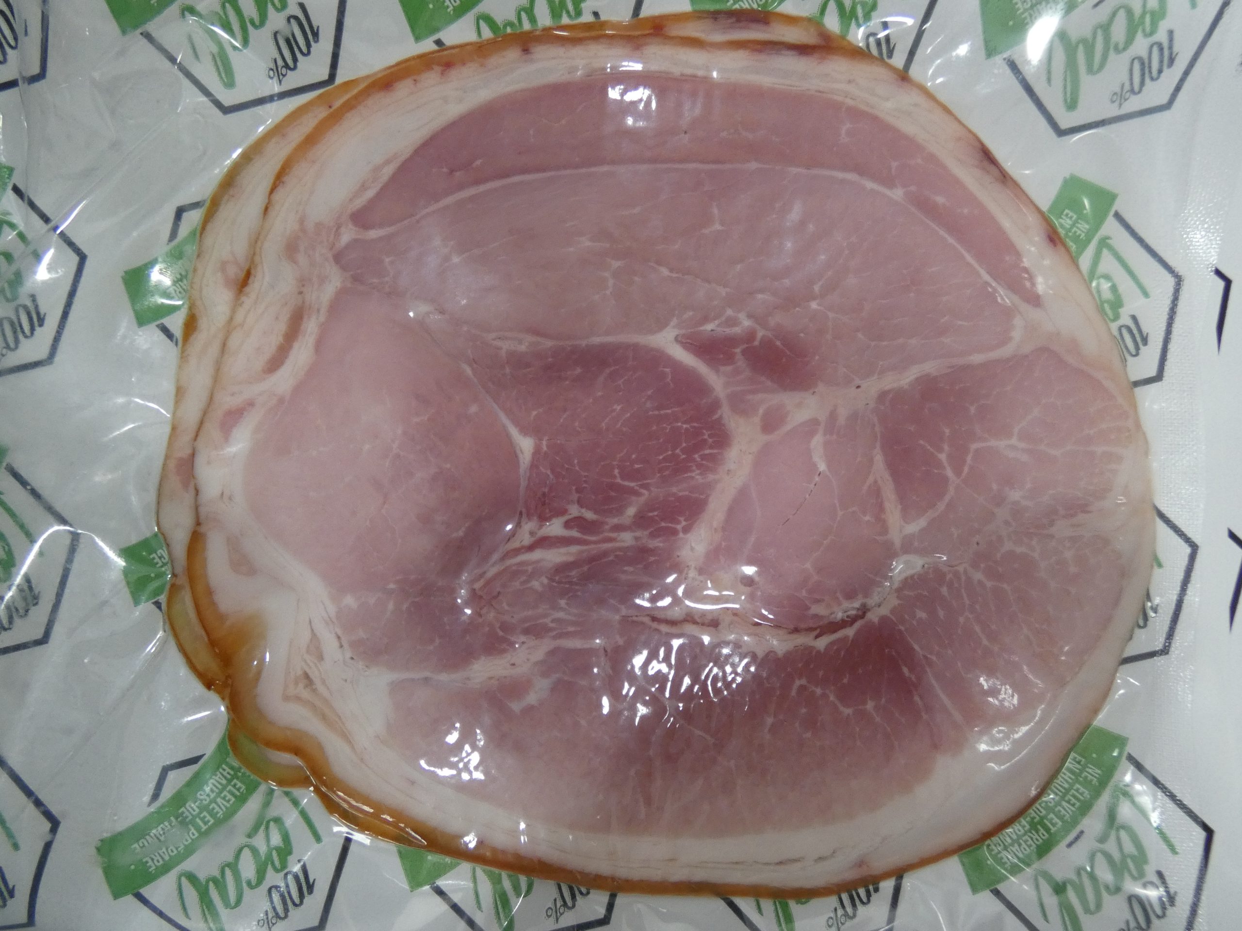 2 tranches de jambon fumé