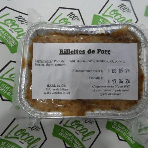 Rilette de porc (+/- 300g)